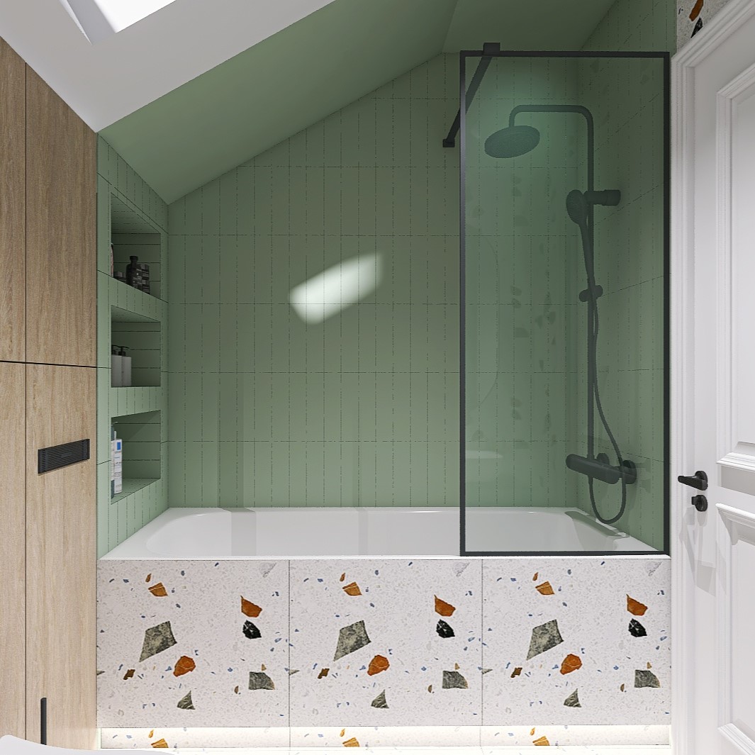 Цветные брызги мяты